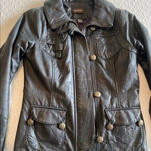 Women’s Black genuine leather jacket
